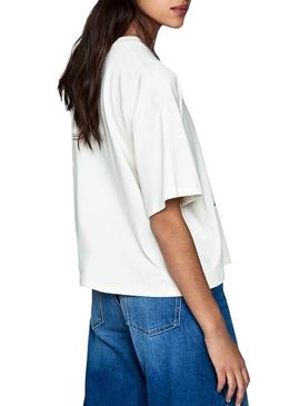 Camiseta Pepe Jeans Paola Blanco para Mujer