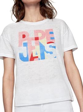 Camiseta Pepe Jeans Brooke Blanco para Mujer