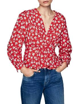 Blusa Pepe Jeans Mila Rojo para Mujer