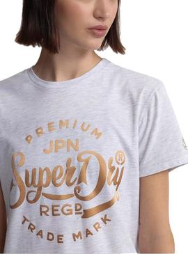 Vestido Superdry Core Beige Para Mujer