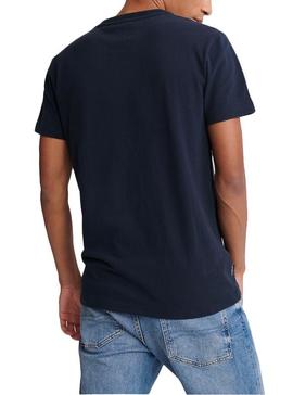 Camiseta Superdry Core Logo Marino Hombre