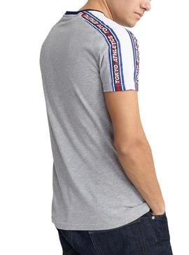 Camiseta Superdry Trophy Gris Para Hombre