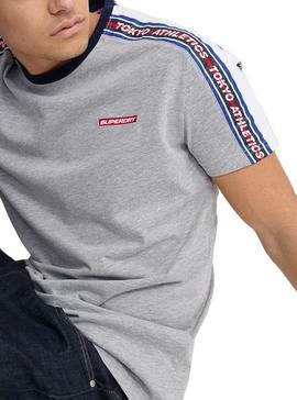 Camiseta Superdry Trophy Gris Para Hombre