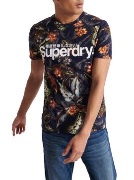 Camiseta Superdry Super 5 Marino Hombre