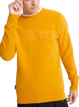 Sudadera Superdry Core Logo Amarillo Para Hombre