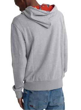 Sudadera Superdry Super 5 Hood Gris Hombre