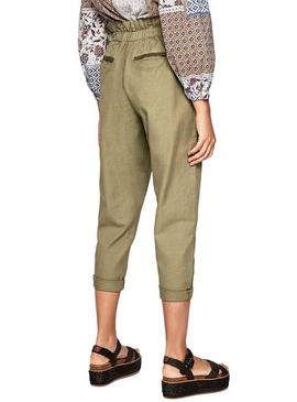 Pantalon Pepe Jeans Lia Verde para Mujer