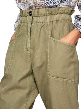 Pantalon Pepe Jeans Lia Verde para Mujer