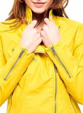 Chaqueta Only Flora Biker Amarillo para Mujer