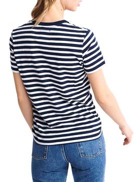 Camiseta Superdry Vintage Logo Satin Stripe Mujer