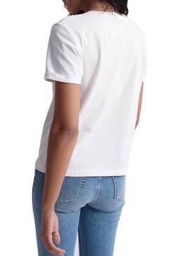 Camiseta Superdry Flock Blanco Para mujer