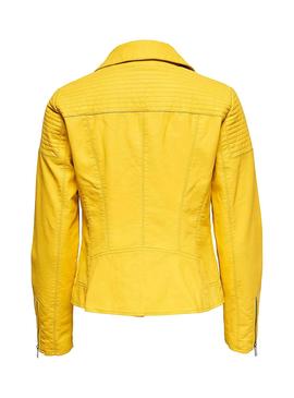 Chaqueta Only Flora Biker Amarillo para Mujer