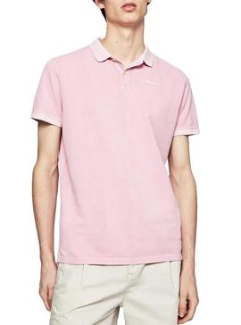 Polo Pepe Jeans Vicent Rosa para Hombre