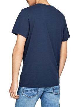 Camiseta Pepe Jeans Milburn Marino Hombre