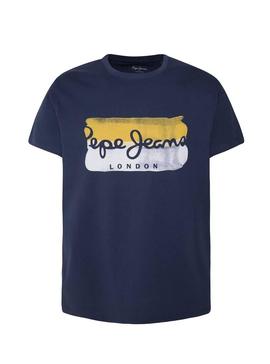 Camiseta Pepe Jeans Milburn Marino Hombre