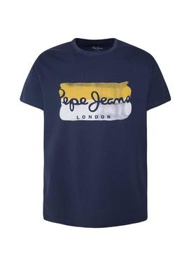 Camiseta Pepe Jeans Milburn Marino Hombre