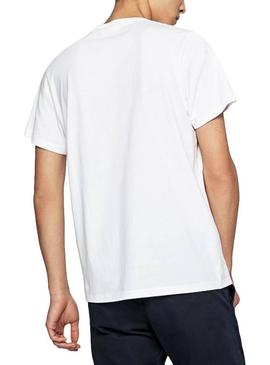 Camiseta Pepe Jeans Milburn Blanco Hombre