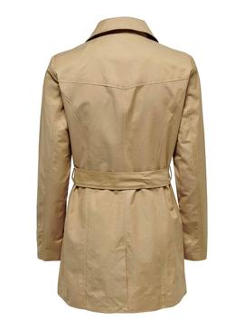 Gabardina Only Laura Camel Mujer