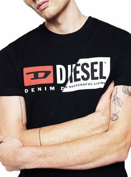 Camiseta Diesel Diego Negro para Mujer y Hombre