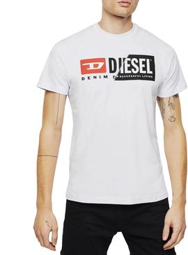 Camiseta Diesel Diego Blanco para Mujer y Hombre