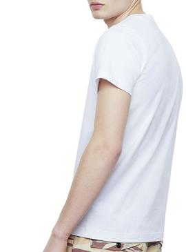 Camiseta Diesel Label Blanco para Hombre