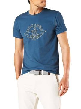 Camiseta Dockers Graphic Azul para Hombre