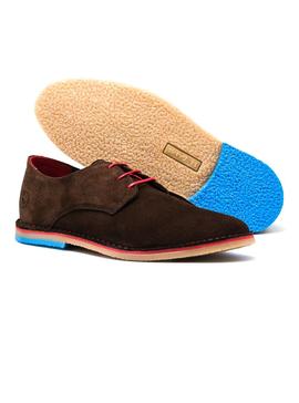 Zapatos El Ganso Guerrero Ante Marron para Hombre