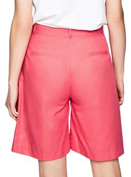 Bermudas Pepe Jeans Laetitia Rosa Para Mujer