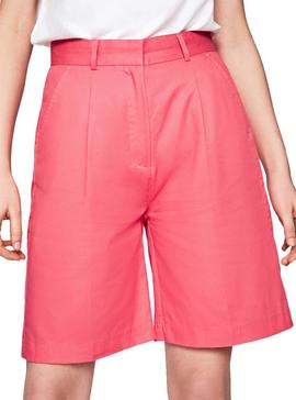 Bermudas Pepe Jeans Laetitia Rosa Para Mujer