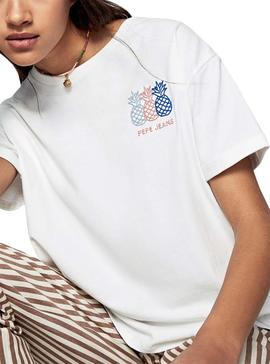 Camiseta Pepe Jeans Prue Blanco Para Mujer