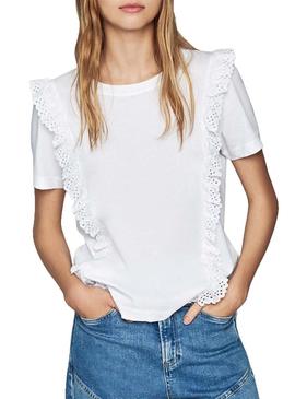 Camiseta Pepe Jeans Dante Blanca para Mujer