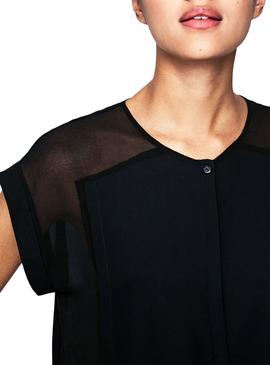 Blusa Pepe Jeans Erin Negro Para Mujer