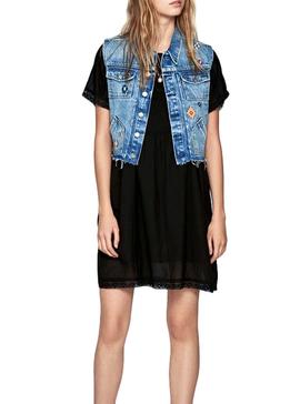 Vestido Pepe Jeans Milena Negro Para Mujer