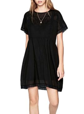 Vestido Pepe Jeans Milena Negro Para Mujer