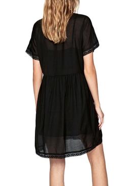 Vestido Pepe Jeans Milena Negro Para Mujer