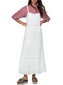 Vestido Pepe Jeans Mariana Blanco Para Mujer