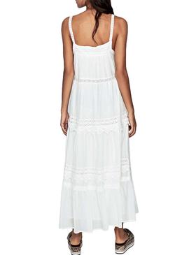 Vestido Pepe Jeans Mariana Blanco Para Mujer