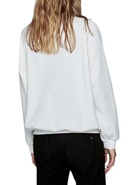 Sudadera Pepe Jeans Kara Blanco Para Mujer