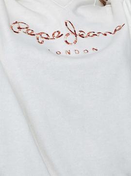 Sudadera Pepe Jeans Kara Blanco Para Mujer