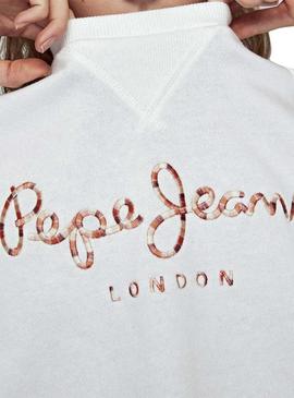 Sudadera Pepe Jeans Kara Blanco Para Mujer