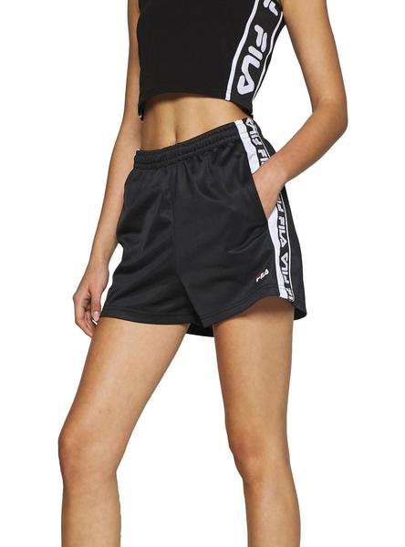 Shorts Fila Negro Para Mujer