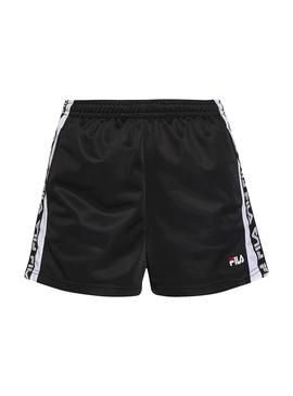 Shorts Fila Tarin Negro Para Mujer