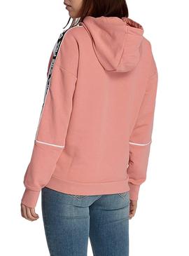 Sudadera Fila Tavora Hoody Rosa Para Mujer