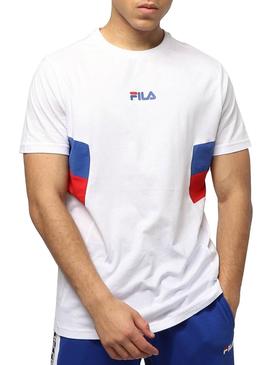 Camiseta Fila Barry Blanco Para Hombre