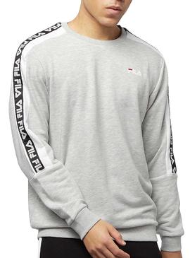 Sudadera Fila Teom Gris Para Hombre