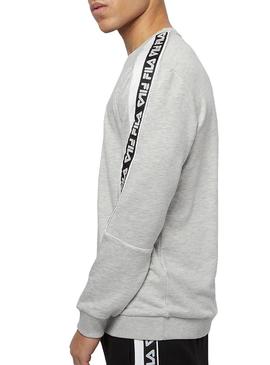 Sudadera Fila Teom Gris Para Hombre