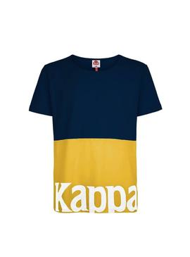 Camiseta Kappa Carrency Bicolor Para Hombre