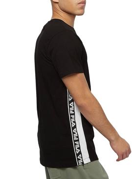 Camiseta Fila Tobal Negro Para Hombre