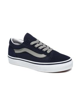 Zapatillas Vans JN Old Skool Azul Para Niño Y Niña