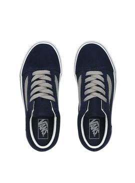 Zapatillas Vans JN Old Skool Azul Para Niño Y Niña